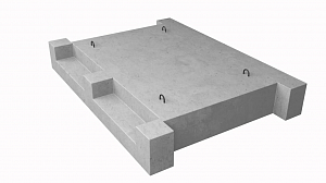 Площадки лестничные железобетонные Лестничная площадка ЛП-2